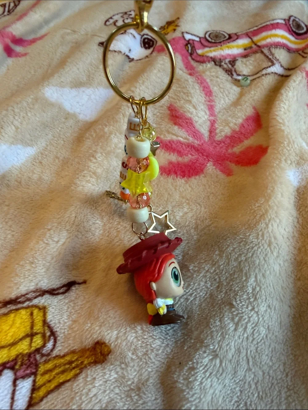 ✨NEW HANDMADE TOY STORY JESSIE COWGIRL BAG CHARM KEYCHAIN CLIP-ON CHARACTER TOY✨